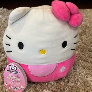 Hello Kitty Squishmallow with Pink and White Design (8 inch)